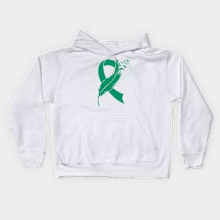 Feather Liver Cancer Kids Hoodie